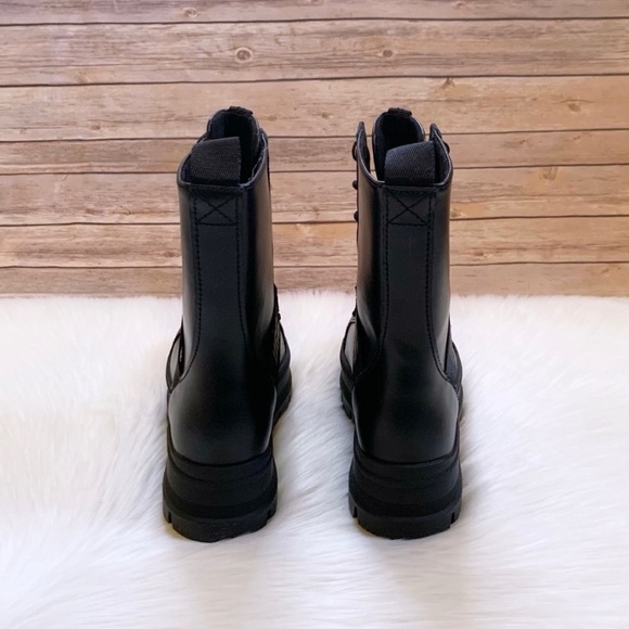 UGG Sheena Black Platform Combat Lace-Up Boots - Picture 6 of 8